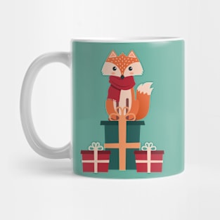 Merry Christmas Fox Mug